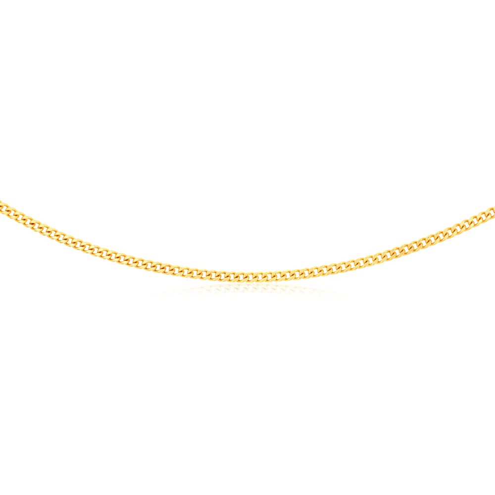 9ct Yellow Solid Gold Curb "Colt" Chain - Image 3