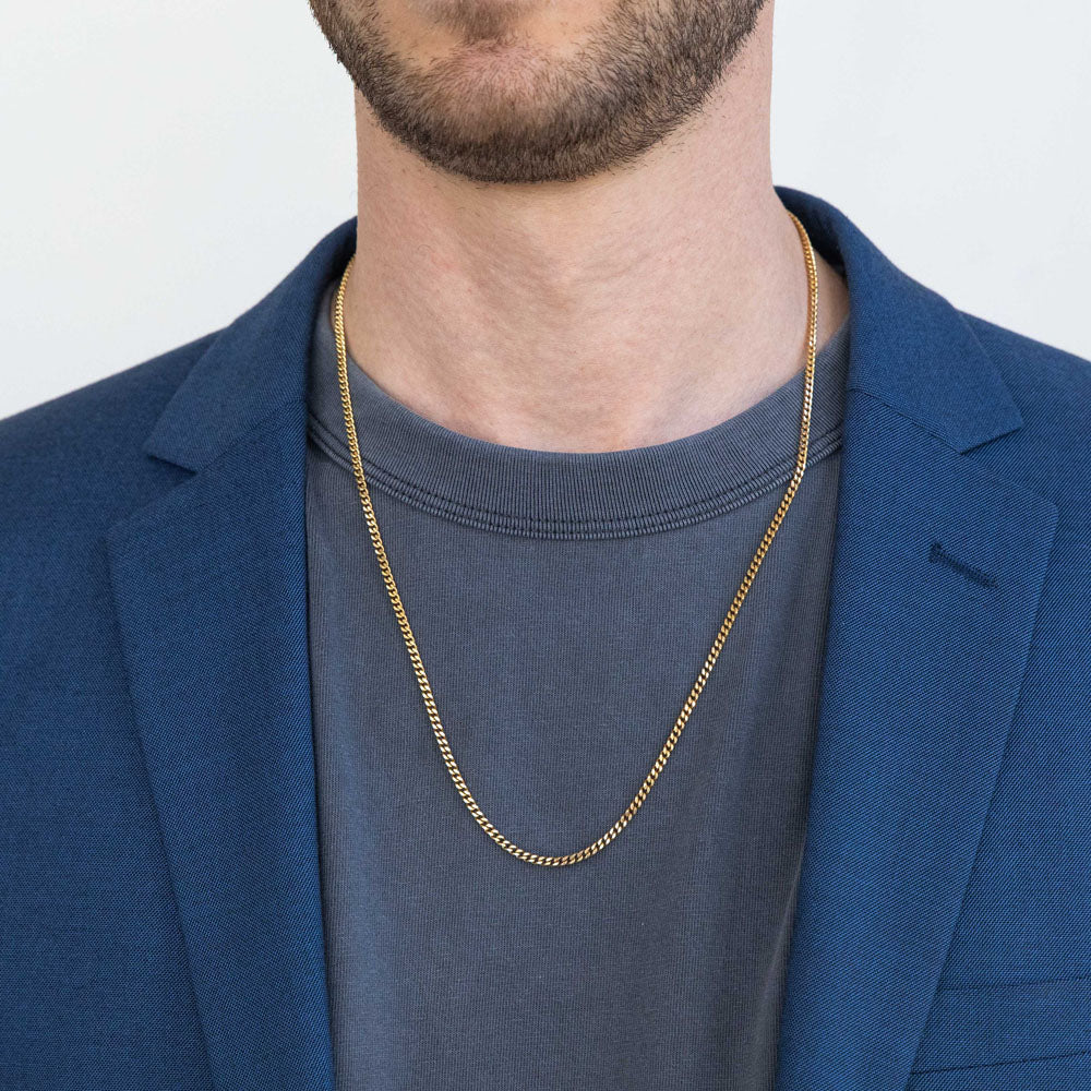 9ct Yellow Solid Gold Curb "Colt" Chain - Image 4